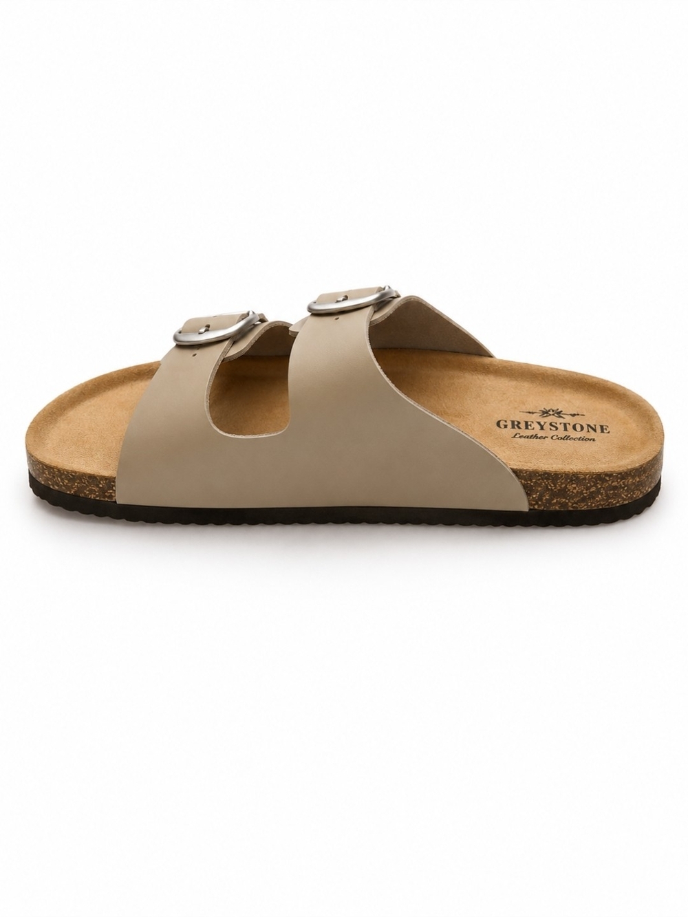 Greystone Double Buckle Sandals in Beige - Picture 3 of 3